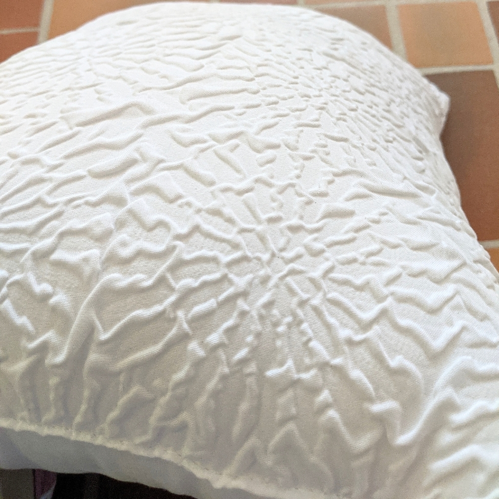 DKNY Textured White Accent Pillow - Picture 3 of 4